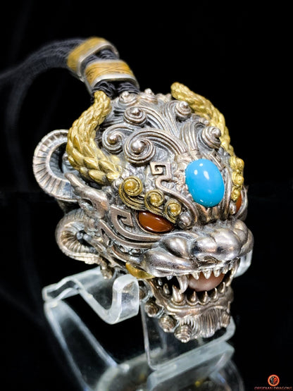 Pendentif Dragon - Turquoise – Clochette Protectrice Taoïste | obsidian dragons