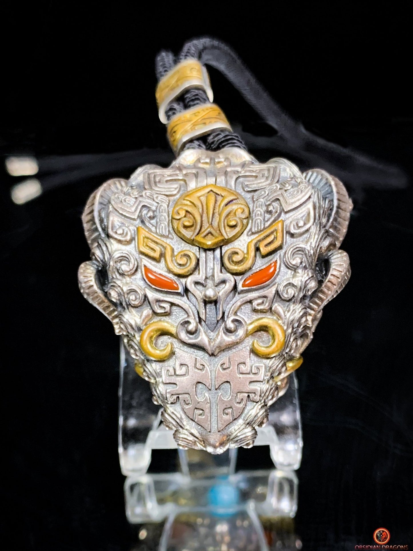 Pendentif Dragon - Turquoise – Clochette Protectrice Taoïste | obsidian dragons
