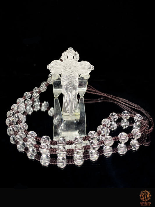 Pendentif Phurba en Cristal de Roche naturel - Vaincre les démons | obsidian dragons