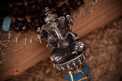 Pendentif Phurba- Ganesh - Argent - Protection Bouddhiste | obsidian dragons