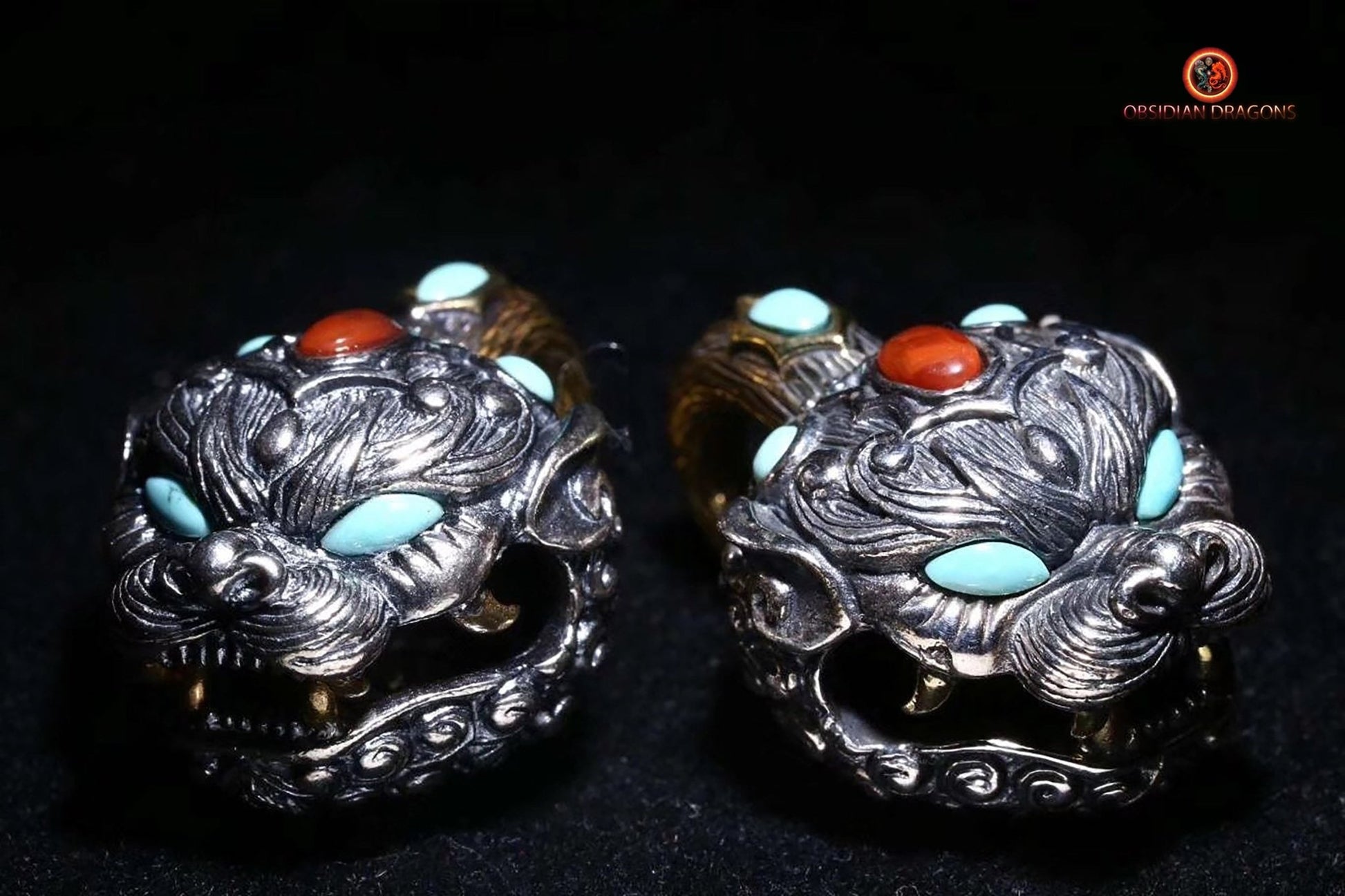 Pendentif Pi Xiu en Argent - Amulette de Protection Lingbao | obsidian dragons