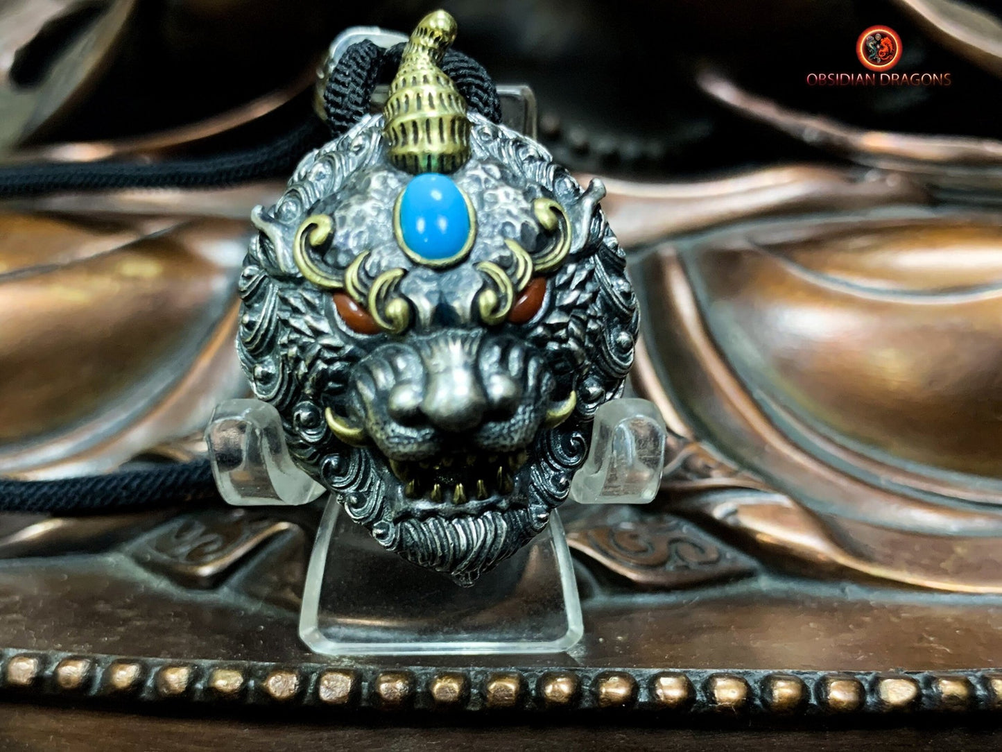 Pendentif Pixiu en Argent - Protection Feng Shui et Chance | obsidian dragons