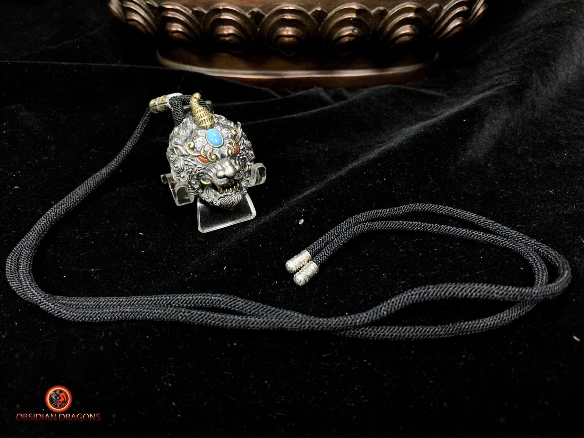 Pendentif Pixiu en Argent - Protection Feng Shui et Chance | obsidian dragons