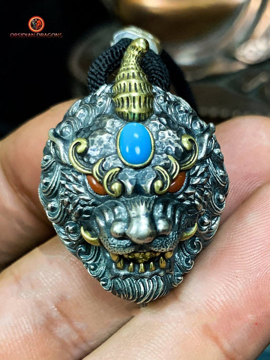 Pendentif Pixiu en Argent - Protection Feng Shui et Chance | obsidian dragons