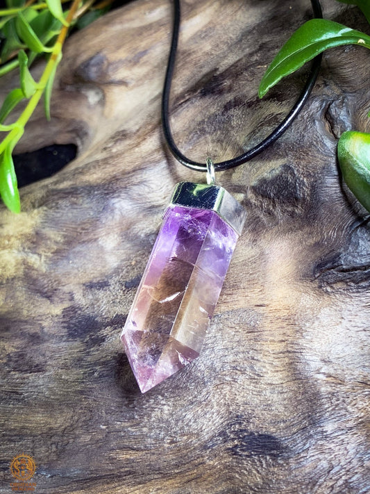 Pendentif Pointe de Cristal – Amétrine – Fusion de Lumière | obsidian dragons