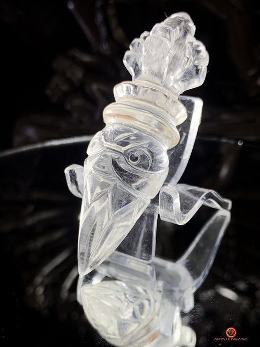 Phurba en Cristal de Roche Himalayen - Excellente limpidité | obsidian dragons