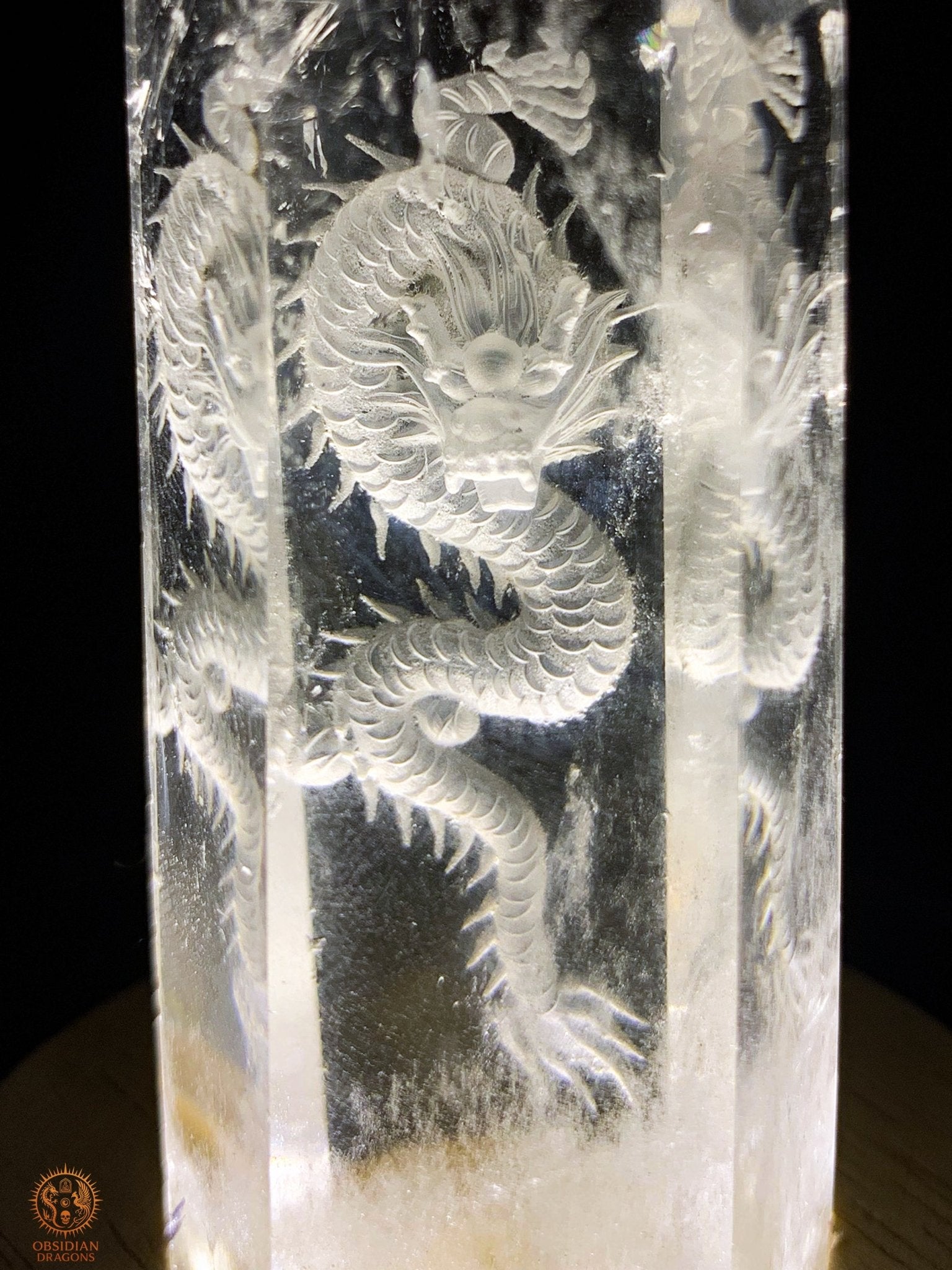 Pointe de Cristal de Roche Dragon – Glyptique – Intaille | obsidian dragons