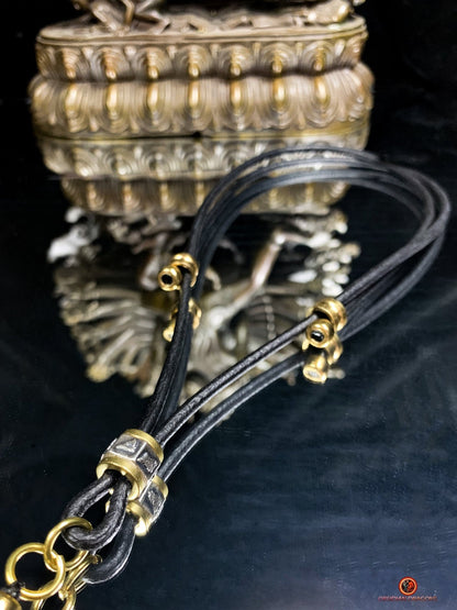 Rare Perle tibétaine de Mahakala en Agate Nan Hong - Talisman | obsidian dragons