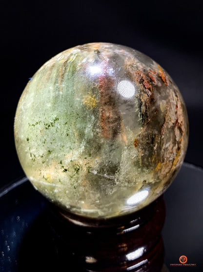 Sphère de Quartz Chlorite Naturelle - Boule de Cristal Unique - obsidian dragons
