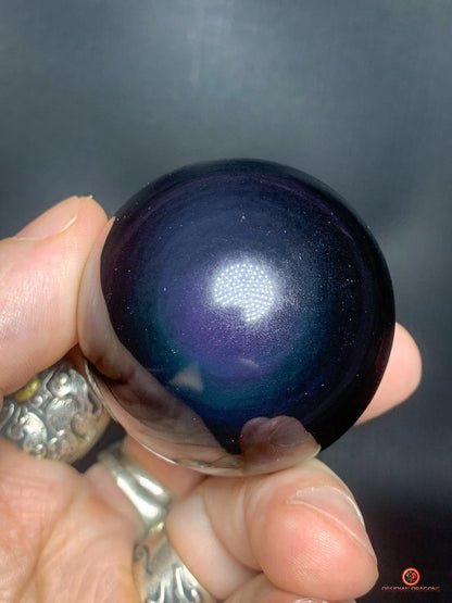 Sphère en Obsidienne Œil Céleste - Diamètre 51mm - 0,162kg | obsidian dragons