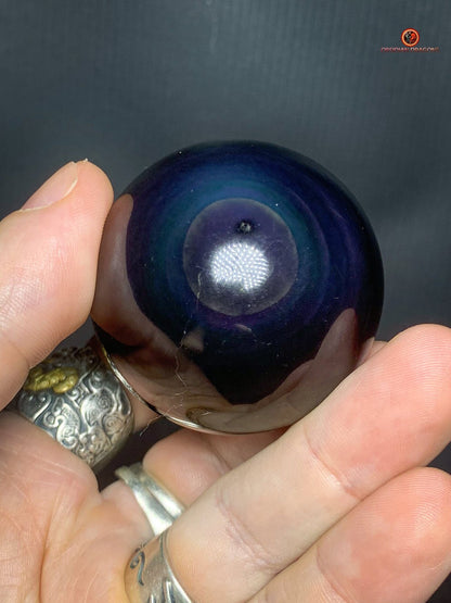 Sphère en Obsidienne Œil Céleste - Diamètre 51mm - 0,162kg | obsidian dragons