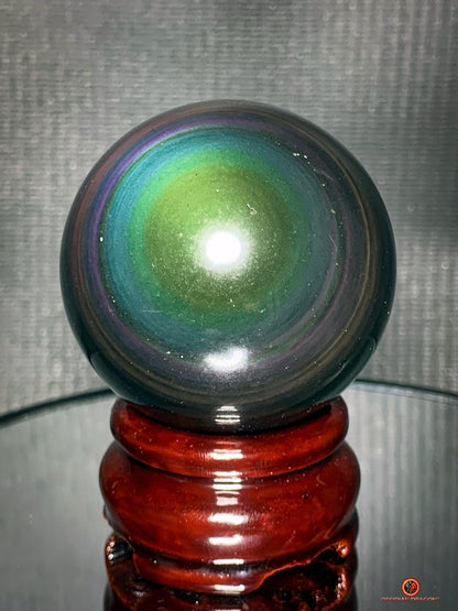 Sphère en Obsidienne Œil Céleste - Diamètre 52mm - 0,164kg | obsidian dragons