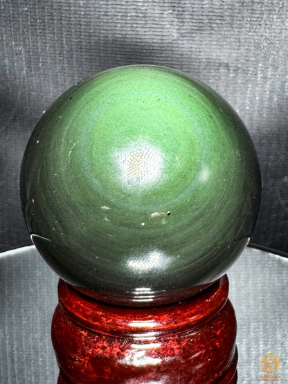 Sphère en obsidienne œil céleste naturelle – 5,41 cm | obsidian dragons