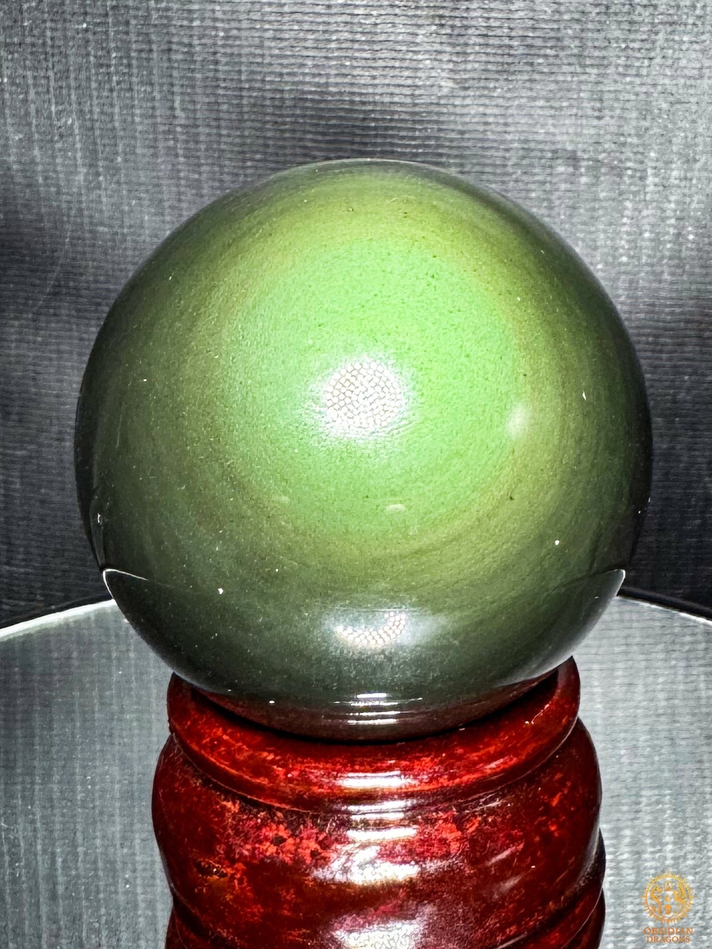 Sphère en obsidienne œil céleste naturelle – 5,41 cm | obsidian dragons