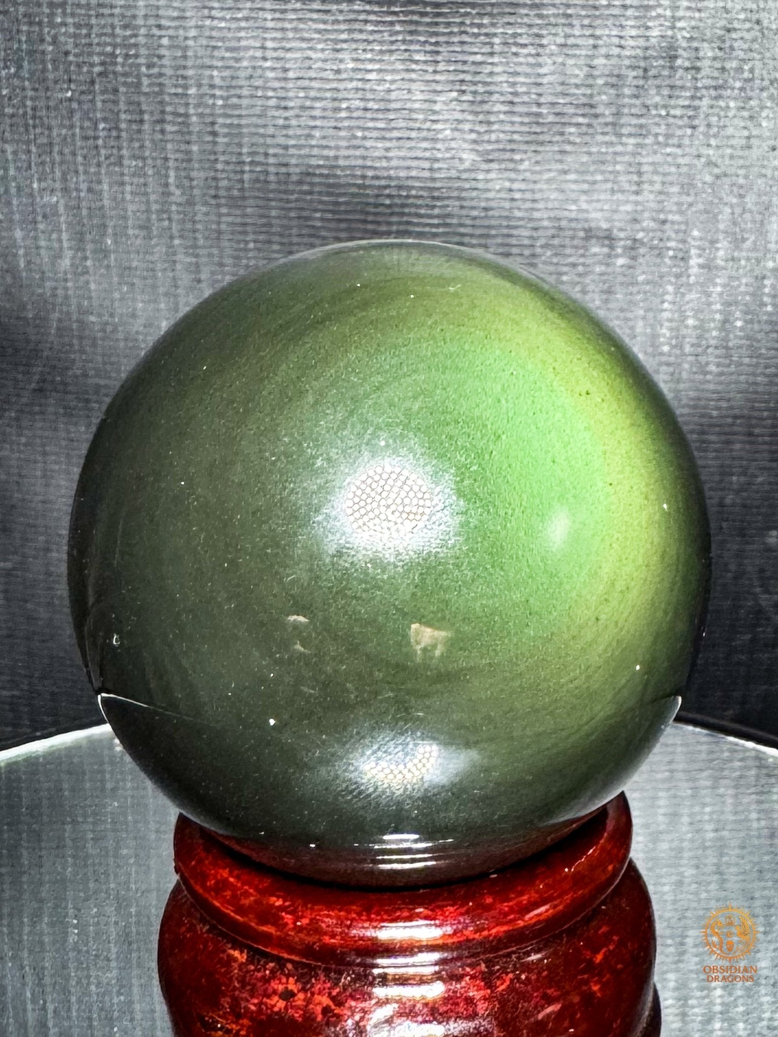 Sphère en obsidienne œil céleste naturelle – 5,41 cm | obsidian dragons