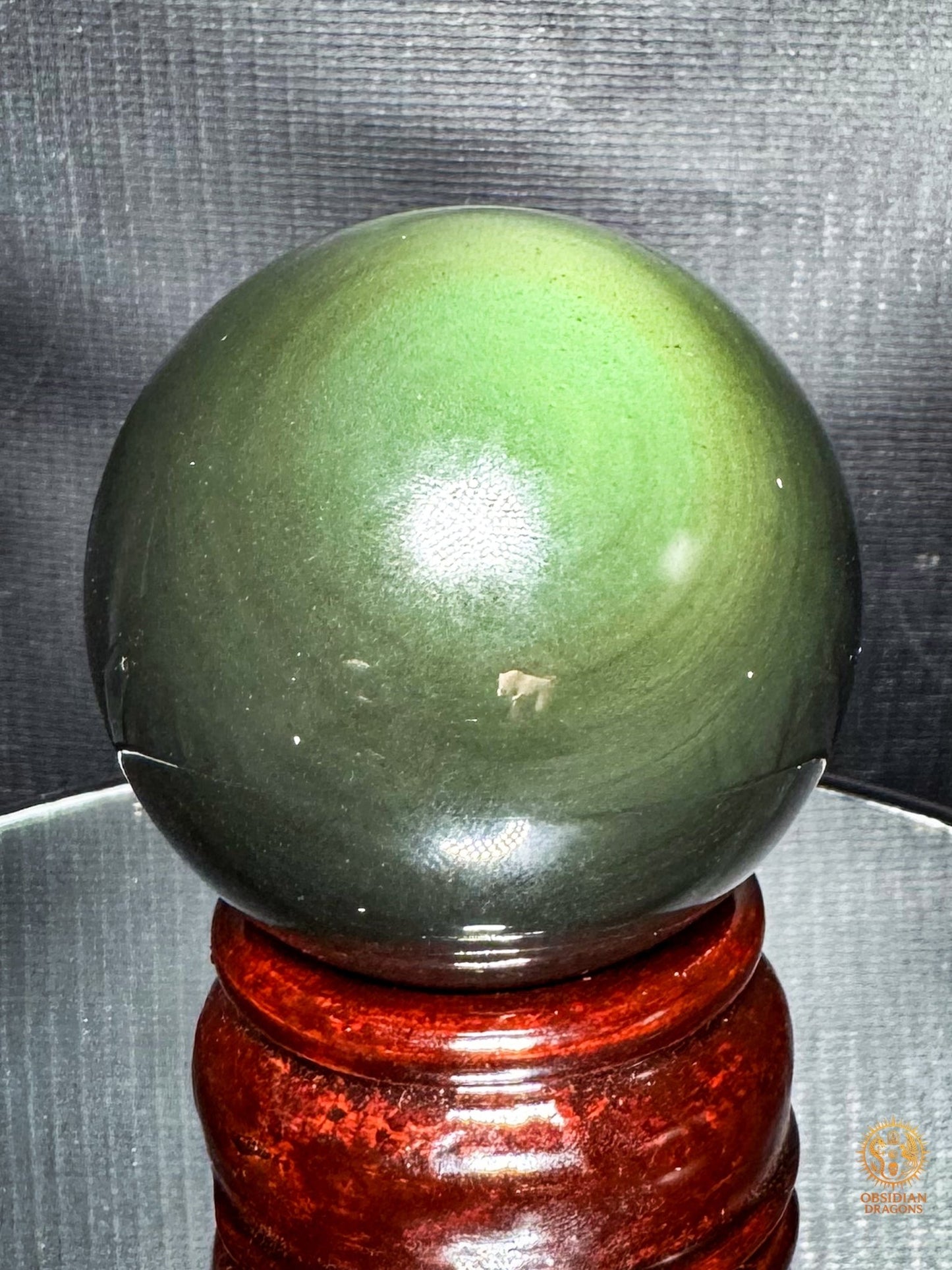 Sphère en obsidienne œil céleste naturelle – 5,41 cm