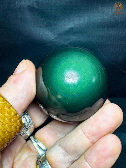 Sphère en obsidienne œil céleste naturelle – 5,41 cm | obsidian dragons