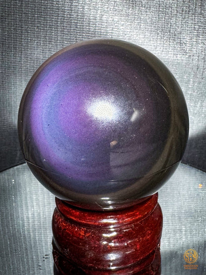 Sphère en obsidienne œil céleste exceptionnelle– Spécimen rare | obsidian dragons