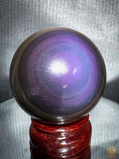 Sphère en obsidienne œil céleste exceptionnelle– Spécimen rare | obsidian dragons