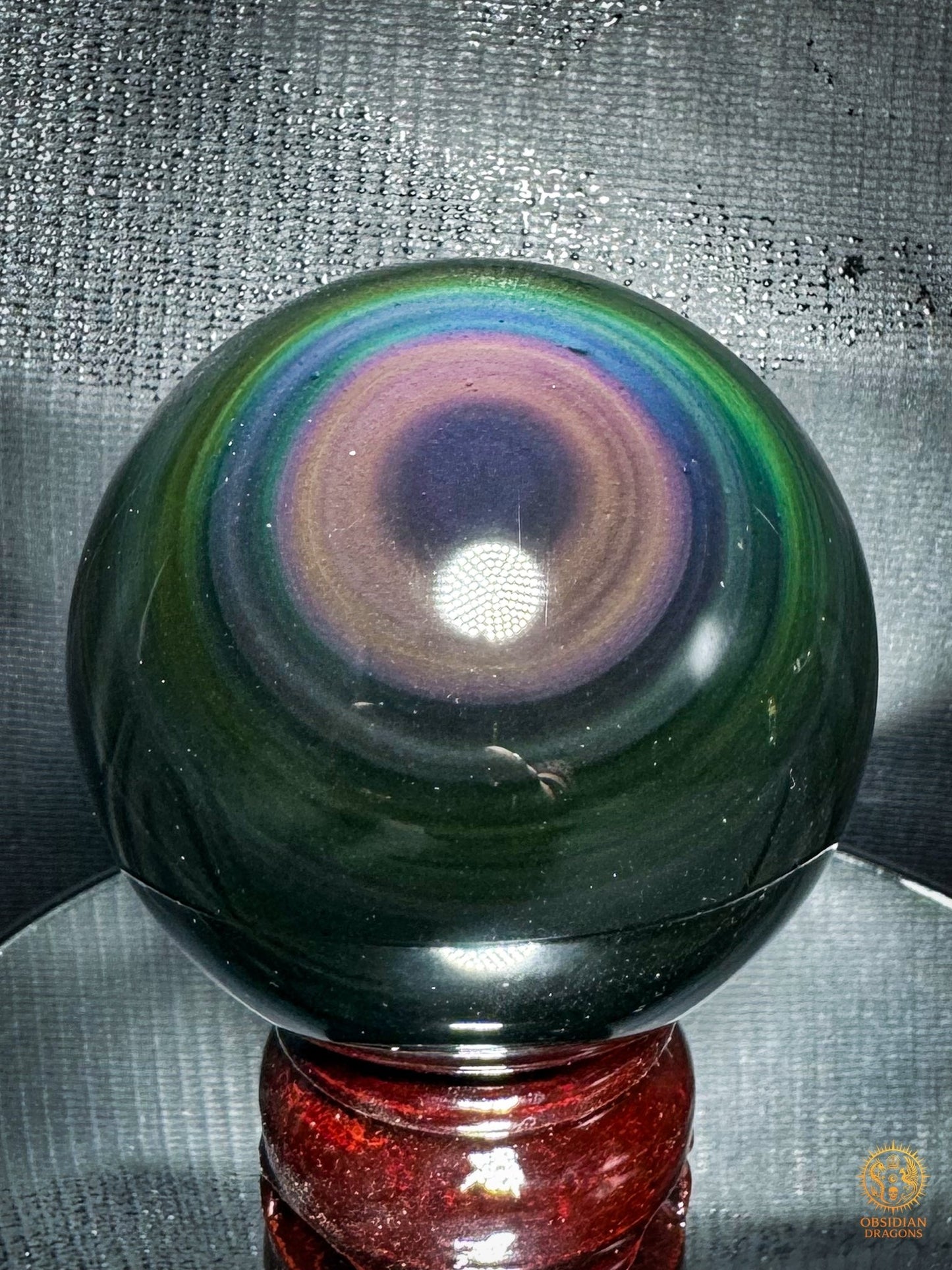 Sphère en obsidienne œil céleste rare – Qualité collection | obsidian dragons
