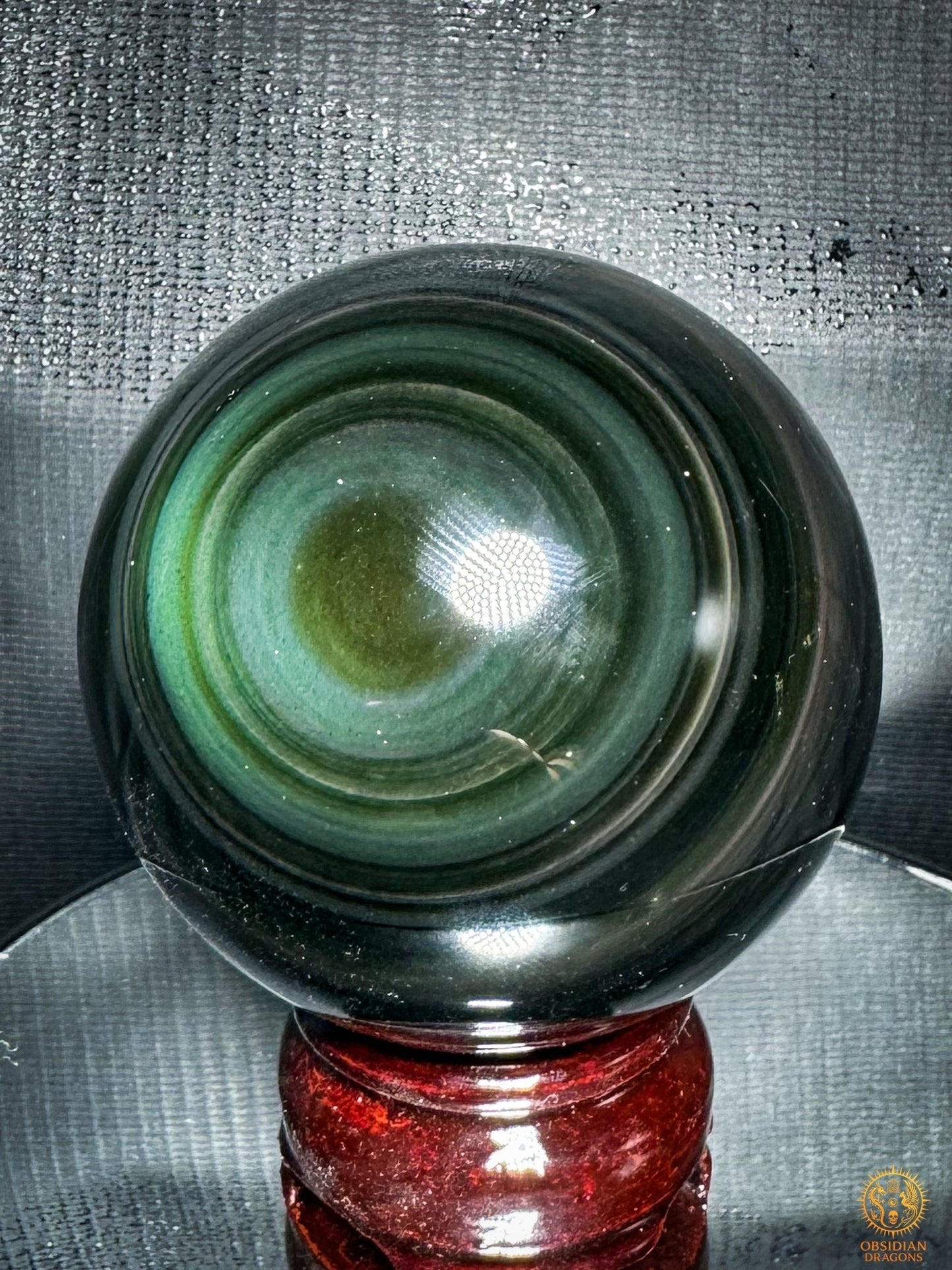 Sphère en obsidienne œil céleste rare – Qualité collection | obsidian dragons