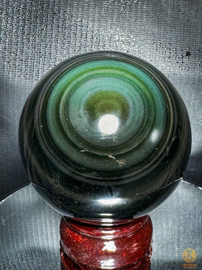 Sphère en obsidienne œil céleste rare – Qualité collection