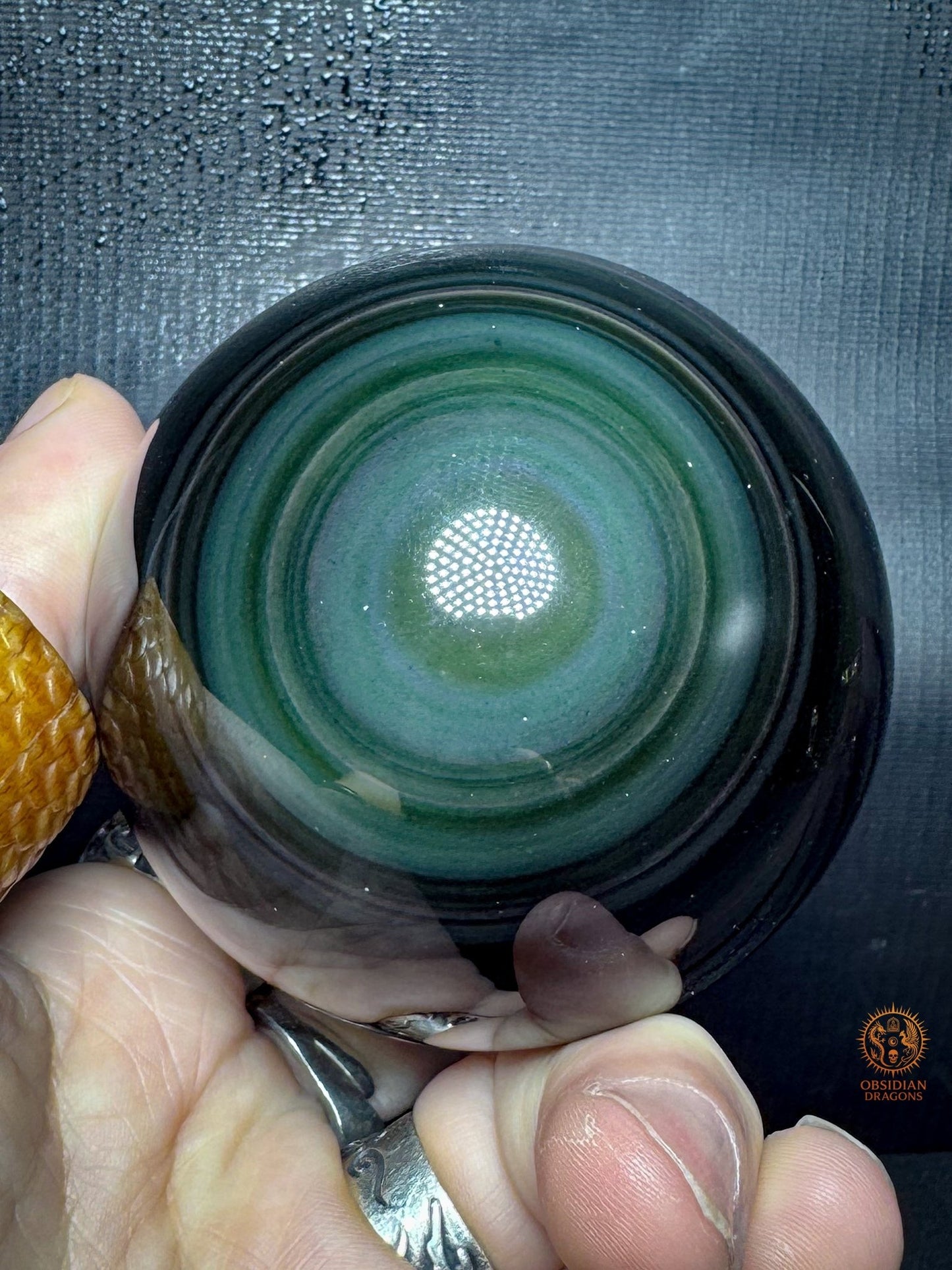 Sphère en obsidienne œil céleste rare – Qualité collection | obsidian dragons