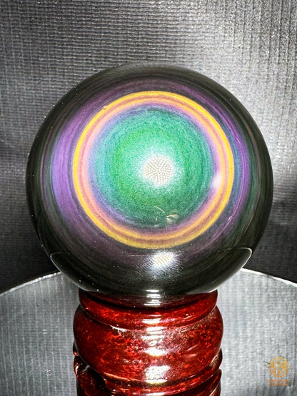 Sphère en obsidienne œil céleste rare - Qualité premium | obsidian dragons