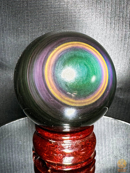 Sphère en obsidienne œil céleste rare - Qualité premium | obsidian dragons