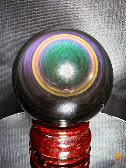 Sphère en obsidienne œil céleste rare - Qualité premium | obsidian dragons