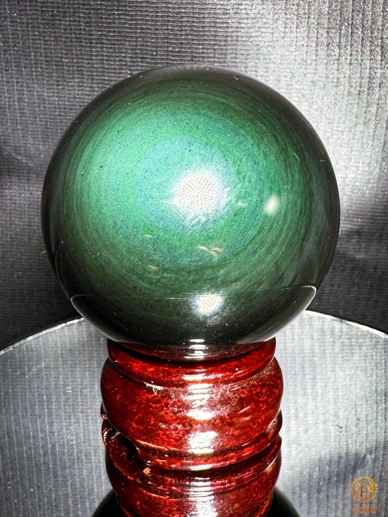 Sphère en obsidienne œil céleste rare - Qualité premium | obsidian dragons