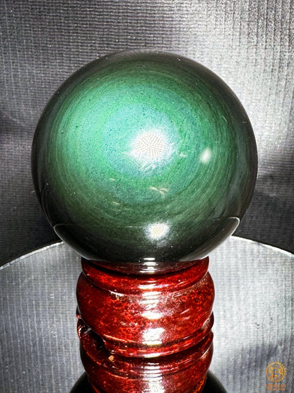 Sphère en obsidienne œil céleste rare - Qualité premium | obsidian dragons