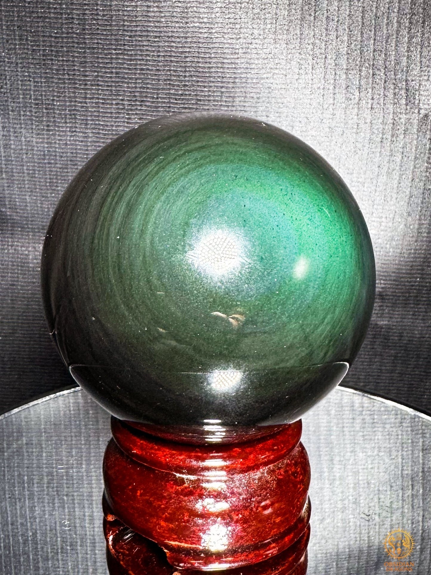 Sphère en obsidienne œil céleste rare - Qualité premium | obsidian dragons