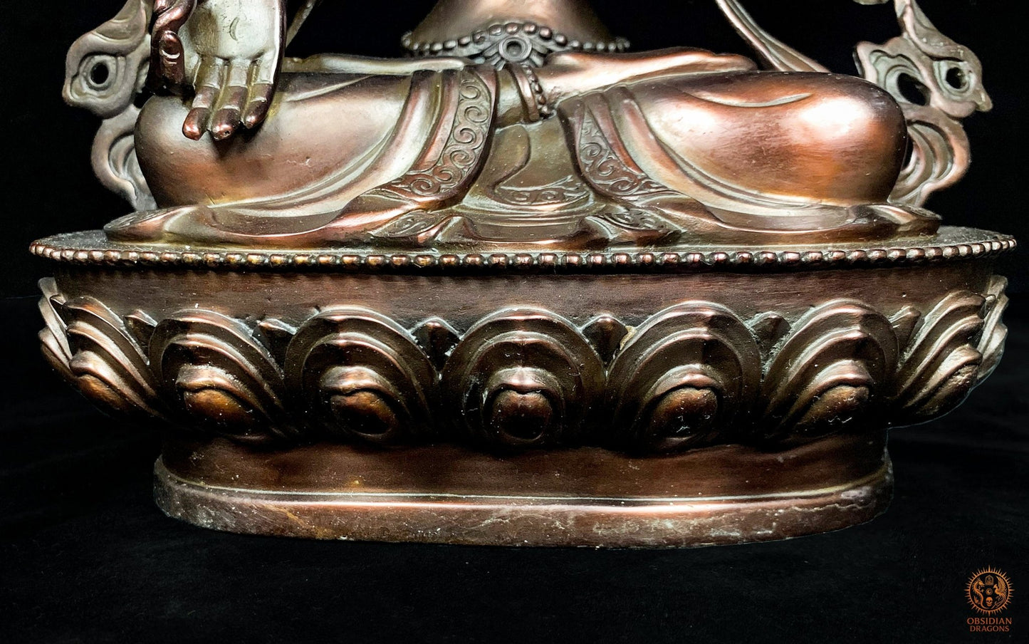 Statue de Tara Blanche en Bronze – Art Sacré Tibétain | obsidian dragons