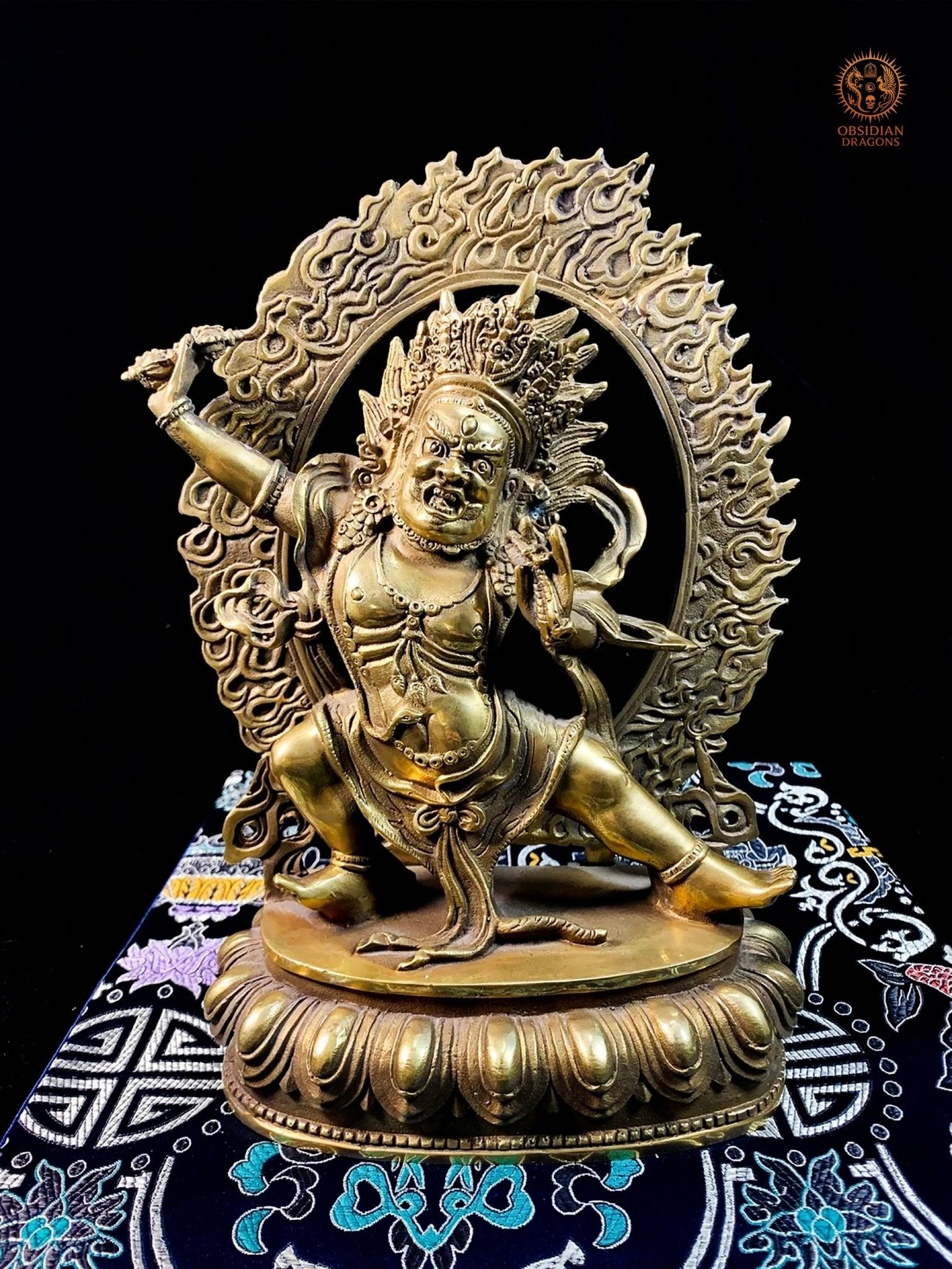 Statue de Vajrapani en Bronze – Dharmapala Bouddhisme Vajrayana | obsidian dragons