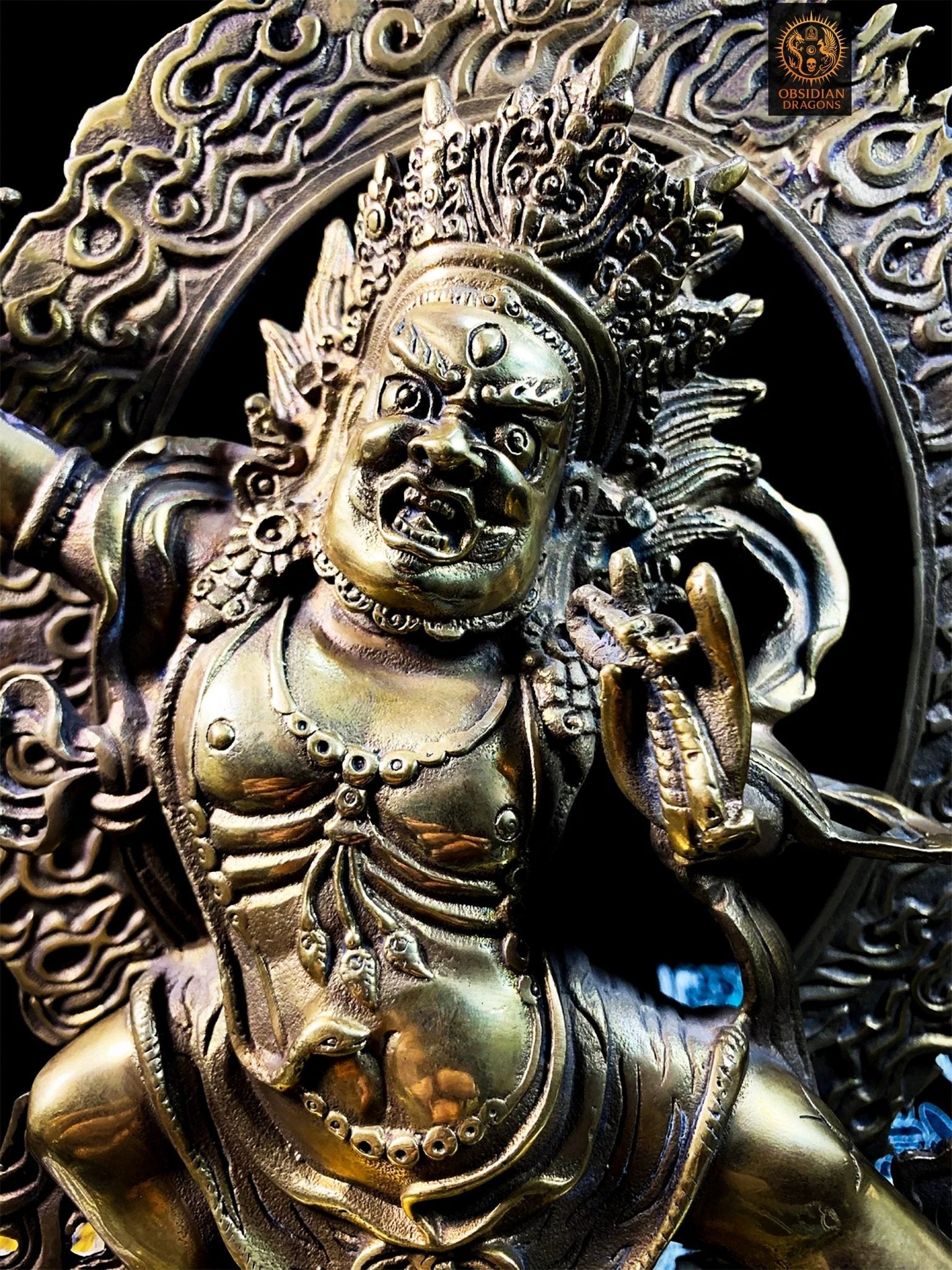 Statue de Vajrapani en Bronze – Dharmapala Bouddhisme Vajrayana | obsidian dragons