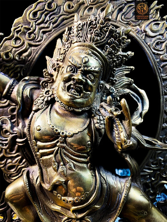 Statue de Vajrapani en Bronze – Dharmapala Bouddhisme Vajrayana | obsidian dragons