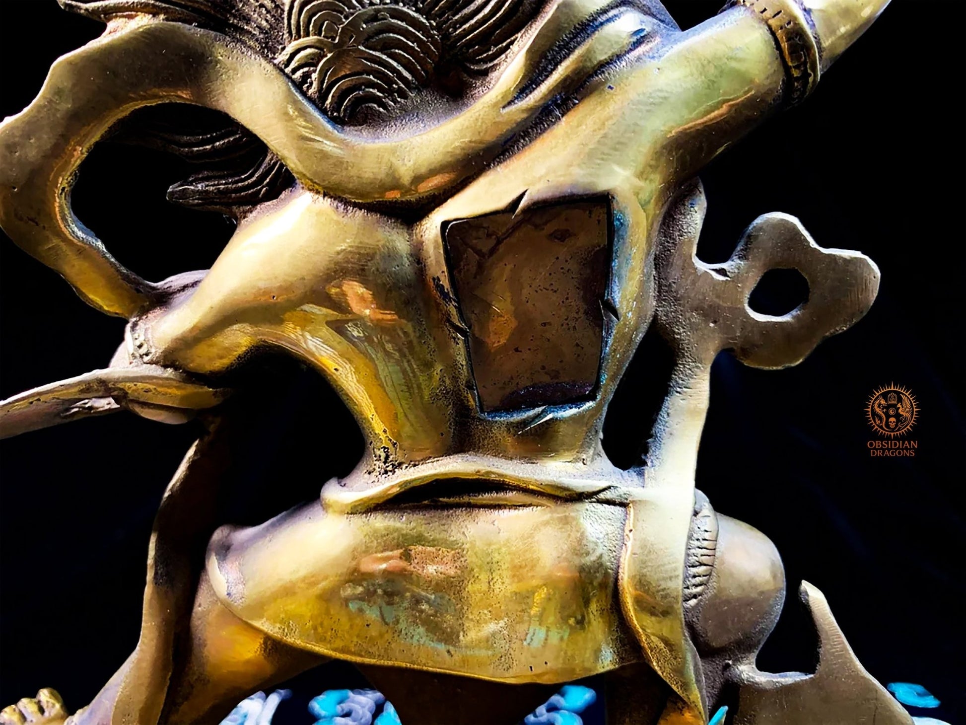 Statue de Vajrapani en Bronze – Dharmapala Bouddhisme Vajrayana | obsidian dragons