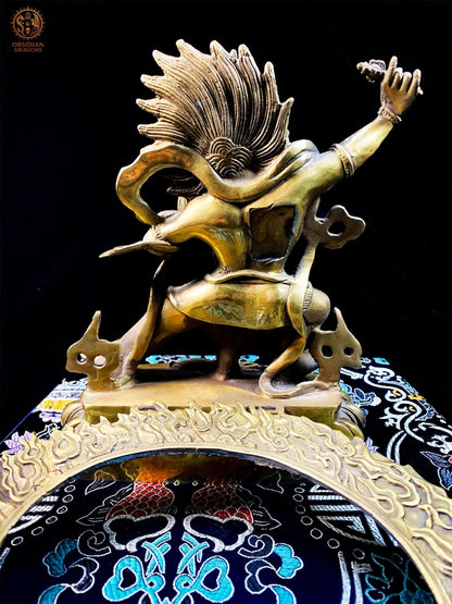 Statue de Vajrapani en Bronze – Dharmapala Bouddhisme Vajrayana | obsidian dragons