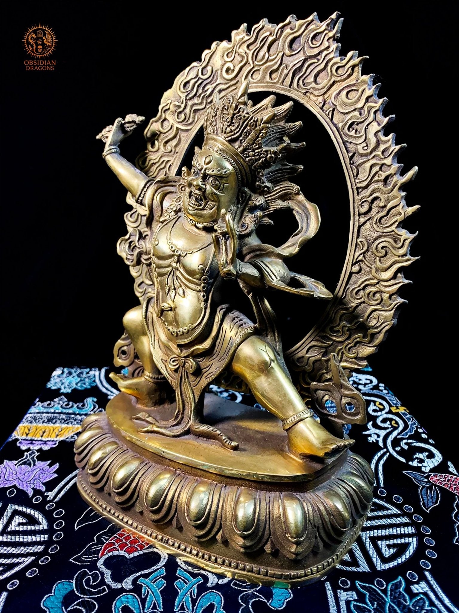 Statue de Vajrapani en Bronze – Dharmapala Bouddhisme Vajrayana | obsidian dragons