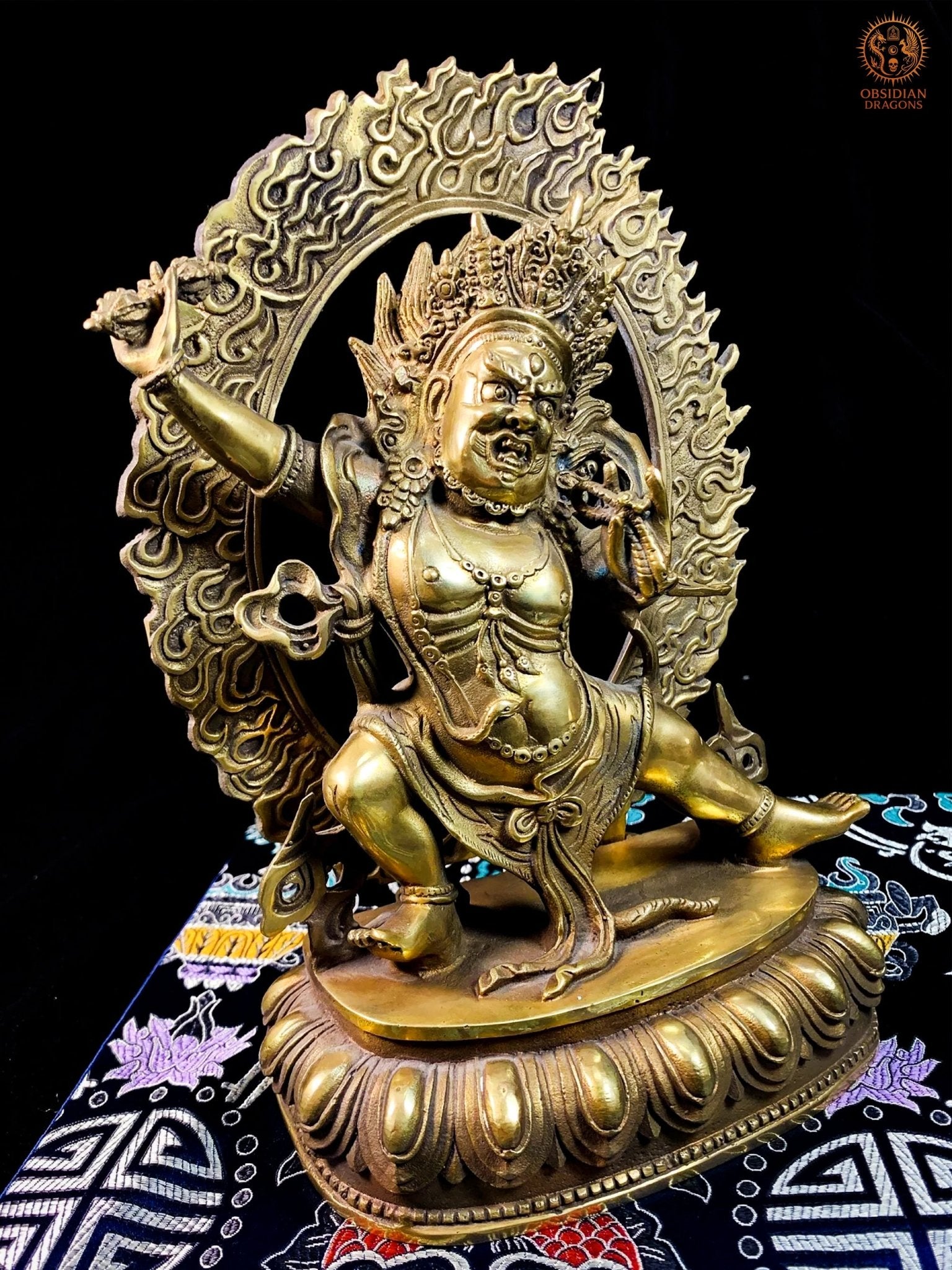 Statue de Vajrapani en Bronze – Dharmapala Bouddhisme Vajrayana | obsidian dragons