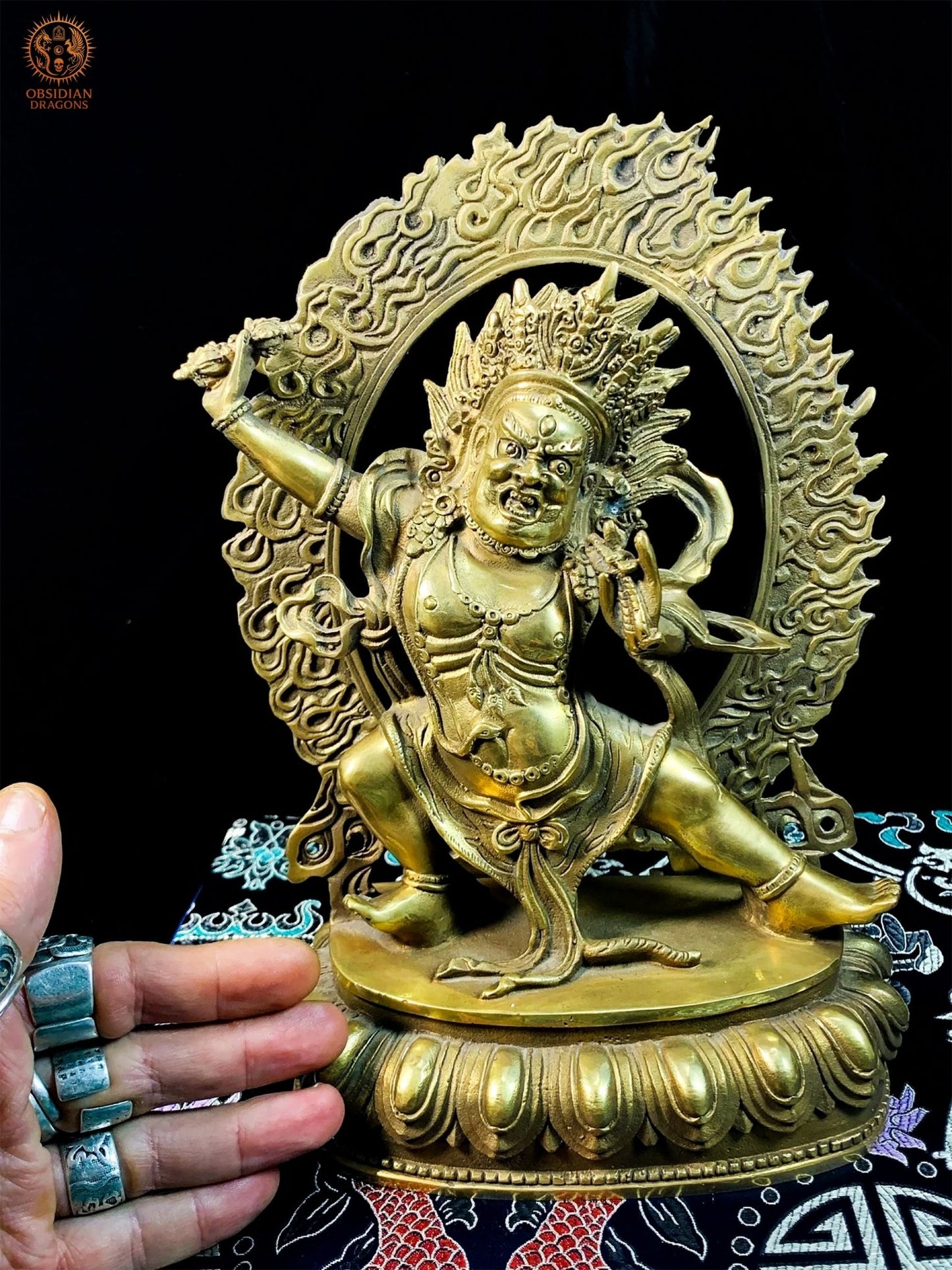 Statue de Vajrapani en Bronze – Dharmapala Bouddhisme Vajrayana | obsidian dragons