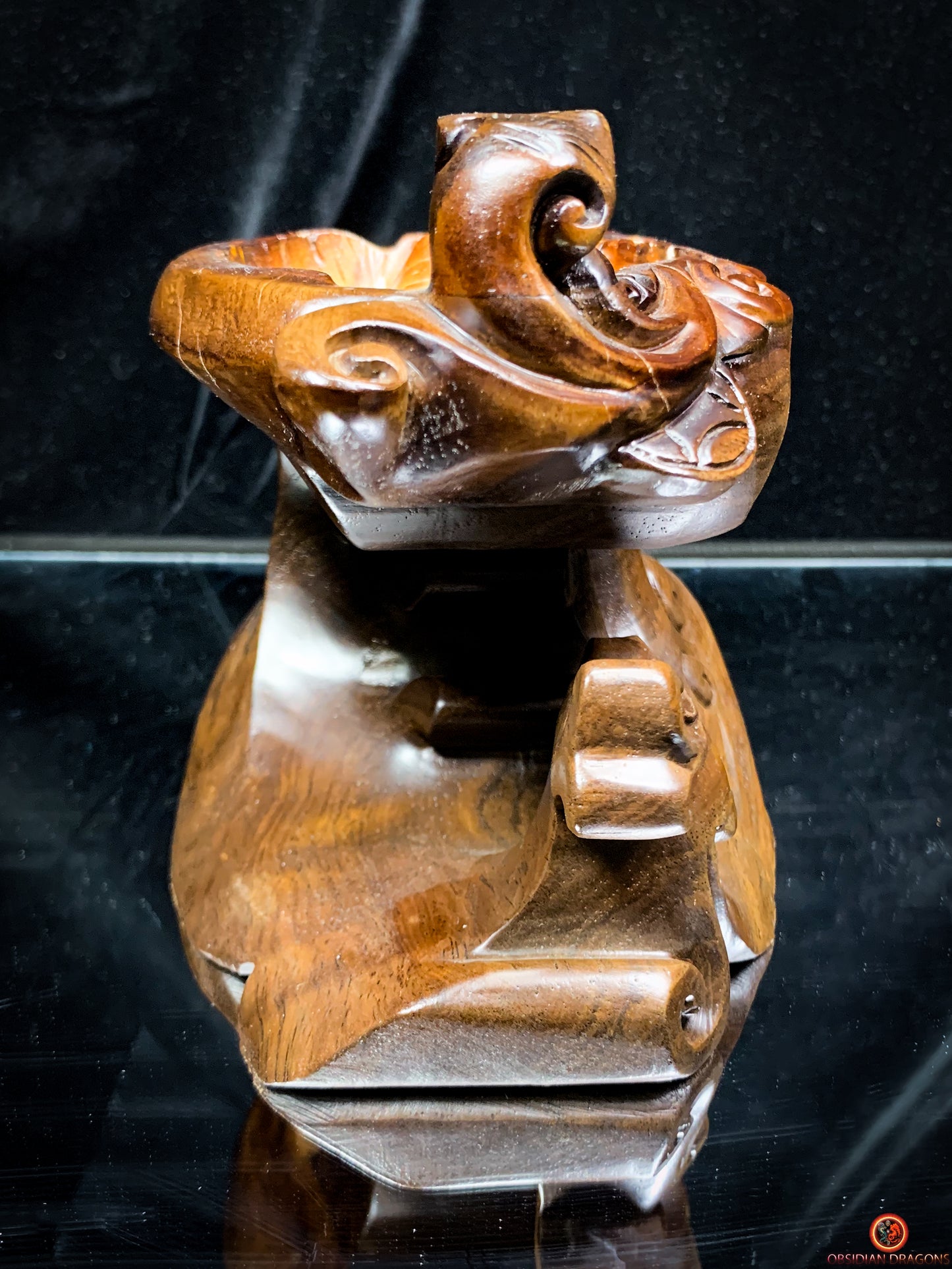 Statuette Bouddha Acala – Quartz Fumé – Rare et Unique