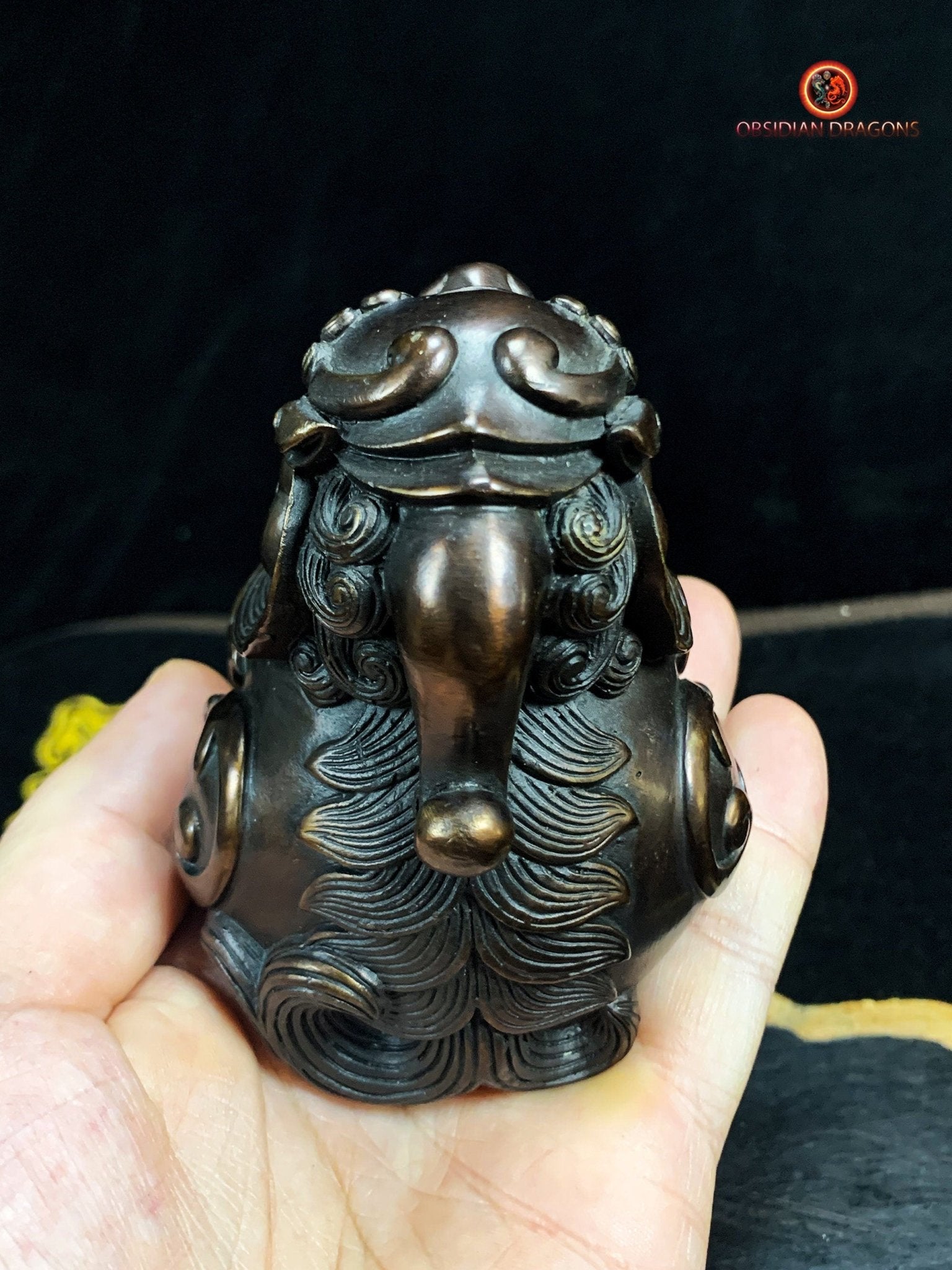 Statuette Pixiu en Bronze - Protection Feng Shui | obsidian dragons