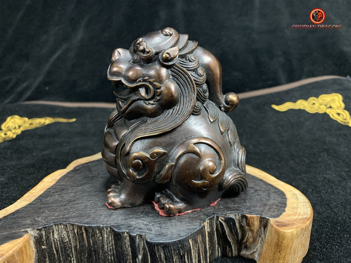 Statuette Pixiu en Bronze - Protection Feng Shui | obsidian dragons