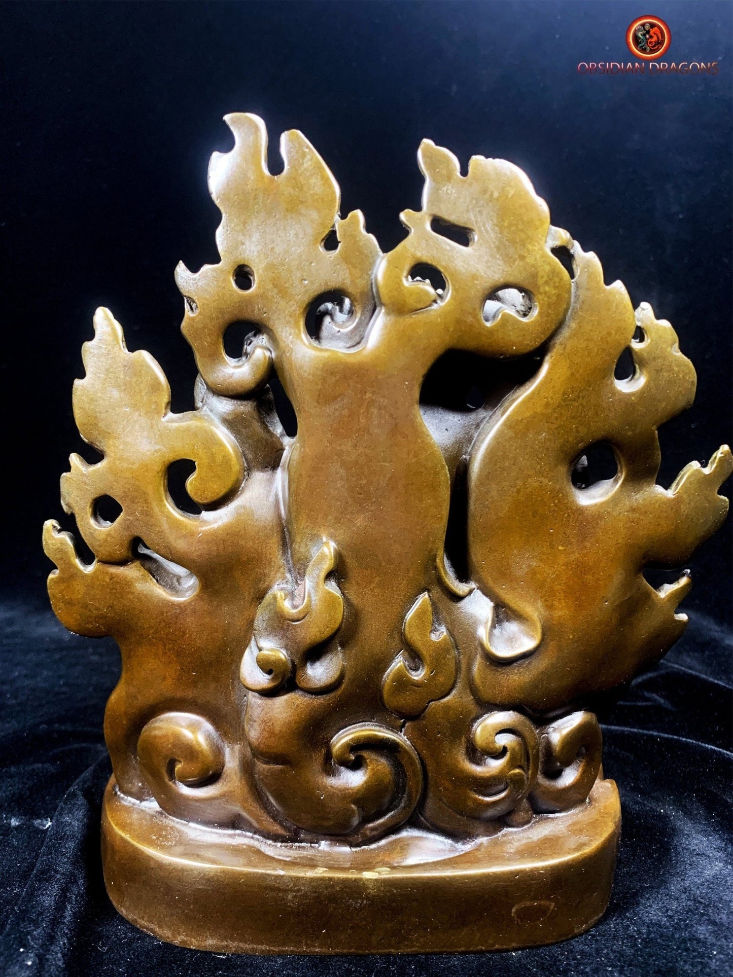 Statuette de Mahakala en Bronze - Mahakala à la Chèvre | obsidian dragons