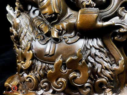 Statuette de Mahakala en Bronze - Mahakala à la Chèvre | obsidian dragons