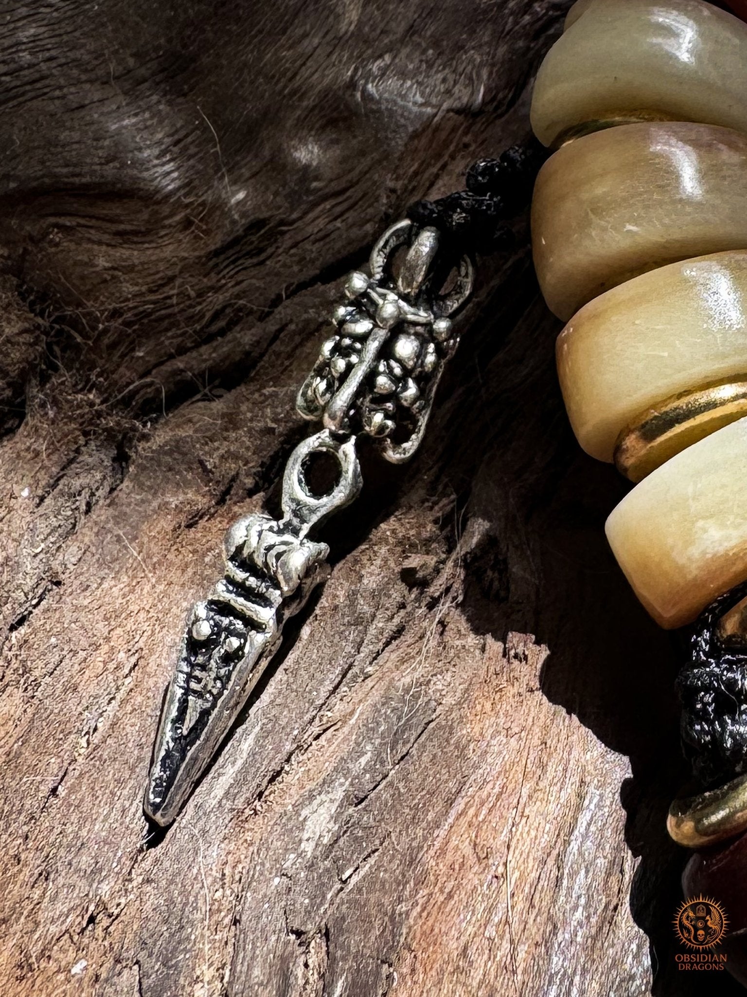 Bracelet chaman serpent - transmutation du poison en sagesse - obsidian dragons