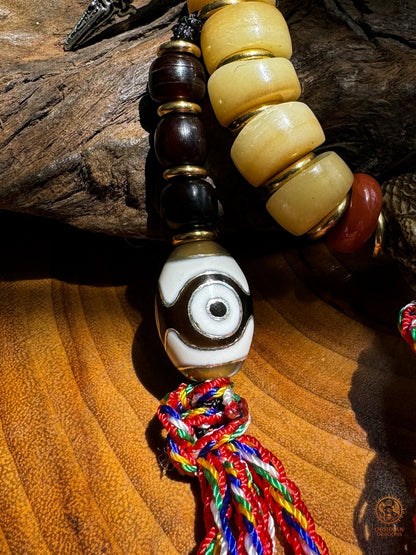 Bracelet chaman serpent - transmutation du poison en sagesse - obsidian dragons