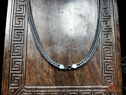 Chaîne en argent 925- Maille serpent- 62cm | obsidian dragons